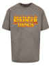 F4NT4STIC Oversize T-Shirt Stranger Things Fire Logo Women Netflix TV Series in Asphalt