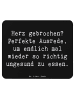 Mr. & Mrs. Panda Mouse Pad Spruch Liebeskummer Tröster mit Spruch in Schwarz