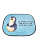Mr. & Mrs. Panda Sonnenschutz Auto Pinguin Diät mit Spruch in Eisblau