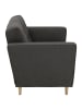 58 aufm Kessel SOFA 2-Sitzer Kazia Flachgewebe anthrazit