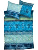 Casatex Biber Bettwäsche in blau-türkis