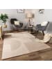 KADIMA DESIGN Teppich Kurzflor Geometrisch Wohnzimmer in Creme