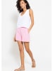 SASSYCLASSY Musselin Shorts mit breitem Bund in rosa