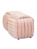 Mauro Ferretti Rosa Samtbank aus Webstoff, 90 x 45 x 45 cm