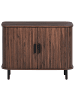 Beliani Sideboard BRADLEY in Braun/Schwarz - (W) 80 x (H) 60 x (L) 40 cm