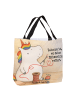 Mr. & Mrs. Panda Tasche Einhorn Näherin Design mit Spruch in Weiß
