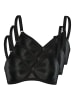 Sassa 3er Pack Soft-BH in Schwarz