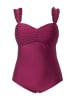 Ulla Popken Badeanzug in purpur