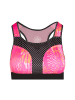 BIDI BADU Singa Tech Bra - light yellow/rose in dunkelgrau/pink