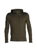 icebreaker Jacke Quantum III Hoodie in Oliv