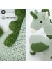Crochetts Mini geflügeltes Einhorn-Kuscheltier in Grün – (B)51 x (H)42 x (T)26 cm