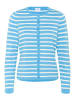 SAINT TROPEZ Strickjacke MilaSZ Gerade Passform in Ethereal Blue Ice Stripe