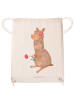 Mr. & Mrs. Panda Materialrucksack Alpaka Blume ohne Spruch in Creme