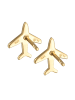 Elli Ohrringe 925 Sterling Silber Flugzeug in Gold