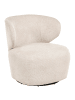 Beliani Sessel ALVDAL in Beige/Schwarz - (W) 74 x (H) 73 x (L) 79 cm