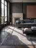 KADIMA DESIGN BORMIDA Teppich Hochflor Anthrazit 120x170 Uni Polypropylen Wohnzimmer in Anthrazit