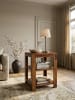 KADIMA DESIGN Standregal MUMBAI Massiv-Holz 60 cm Wohnzimmer-Regal mit 2