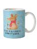 Mr. & Mrs. Panda Kindertasse Maus Weihnachten mit Spruch in Eisblau
