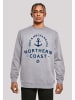 F4NT4STIC Sweatshirt Nordsee Knut & Jan Hamburg in grau meliert