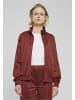 Urban Classics Urban Classics Damen Ladies Retro Track Jacket in darkrust