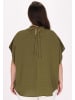 Usha Damen Plus Size Blouse in Moss Green