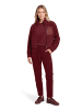 BETTY & CO Sweatshirt-Jacke mit Reißverschluss in Fall Burgundy