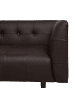 Beliani 3-Sitzer Sofa BYSKE in Braun/Dunkler Holzfarbton - (W) 200 x (H) 73 x (L) 78 cm