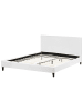Beliani 3-tlg Doppelbett FITOU in Weiß/Braun