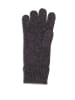 CASH-MERE.CH Bio Handschuhe mit Zopfmuster in Anthrazit
