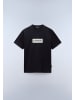 Napapijri T-Shirt "S-Box Logo Ss" in Schwarz