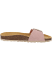 Palado Pantoletten Malta EGS Velours Premium Leather in Rosa