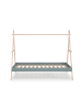 CALICOSY Bett ELIOTT in Khakigrün - (W) 209,4  x (H) 160  x (L) 104,5  cm