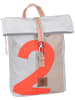 360 grad Rucksack Möwe in Weiss/Sand/Zahl Orange
