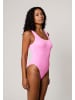 Moda Minx Badeanzug Scrunch Scoop Neck Swimsuit in Candy Pink