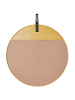 Beliani Wandspiegel GURS in Gold/Braun - (W) 60 x (H) 60 x (L) 2 cm