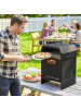 Outsunny Pizzaofen in Schwarz 40L x 37,5B x 53,5H cm