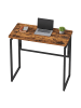 VASAGLE Computertisch Barnet in Braun - (B)80 x (H)74 x (T)40 cm