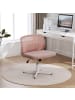 ABRIHOME Bürostuhl 360° drehbar und höhenverstellbar Mesh, Rosa