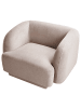 Beliani Sessel SKJANES in Beige - (W) 102 x (H) 69 x (L) 81 cm