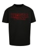 F4NT4STIC Heavy Oversize T-Shirt Stranger Things Glow Logo Netflix TV Series in schwarz