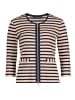 Betty Barclay Shirtjacke mit Rippenstruktur in Beige/Dark Blue