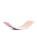 Wobbel Balancierboard Original Leinen-Whitewash mit Filz in weiß, rosa
