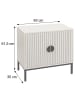 MCW Waschbeckenunterschrank O42 mit 2 Türen, Holzoptik beige