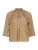 Kaffe Langarm-Bluse KAflora A-shape in Petrified Oak