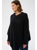 KAFFE curve Poncho KColina Oversize fit in Black Deep