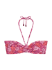 Marc O'Polo Triangel-Bikini-Top Abstract Leaf in raspberry coulis leaf print