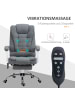 Vinsetto Bürostuhl mit Massagefunktion-65B x 70T x 111-119H cm-Grau