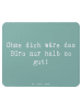 Mr. & Mrs. Panda Mouse Pad Spruch Sekretärin Beste mit Spruch in Meeresbrise