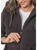 GOLDNER Flauschjacke Flausch-Freizeitjacke in Blousonform in anthrazit / silber