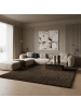 KADIMA DESIGN Teppich Hochflor Shaggy Uni Style Polypropylen Wohnzimmer in Braun